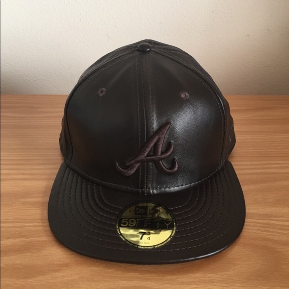 New Era Accessories New Era Atlanta Braves Leather Cap Poshmark